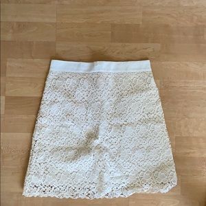 LOFT White Skirt